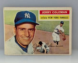 1956 Topps Baseball Jerry Coleman New York Yankees