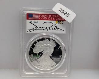 PCGS 2021-W PR70DCAM Type 1 1oz .999 Silv Eagle $1