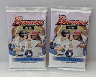 (2) 2025 Bowman Baseball Mega Packs