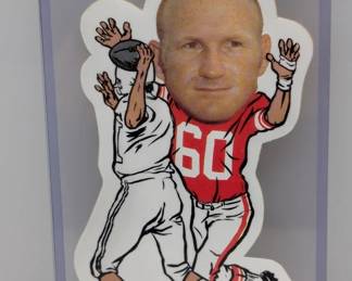 1972 NFLPA VINYL STICKERS Tommy Nobis No Creases