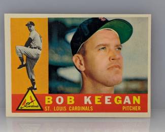 1960 Topps St Louis Bob Keegan Card