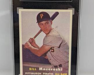 1957 Topps #24 Bill Mazeroski RC HOF WS Hero SGC 4