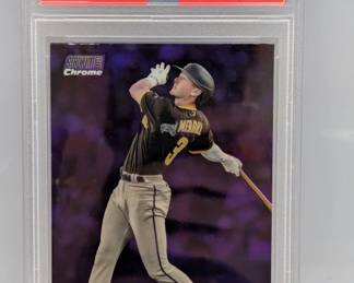 2024 Topps SC Merrill RC Chrome Purple Ref/75 PSA9