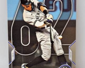 2022 Topps Now Aaron Judge 62 HR Card 1012