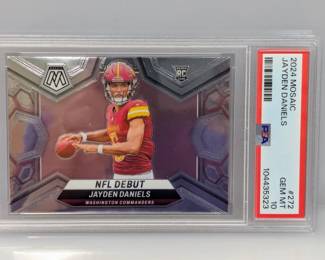 2024 Mosaic Football Jayden Daniels 272 RC PSA 10