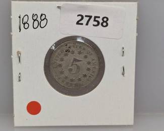 1888 Shield Nickel