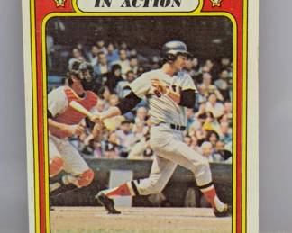 1972 Topps Baseball Carl Yastrzemski In Action HOF