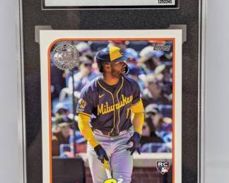 2024 Topps Update Jackson Chourio 89 Design SGC 10