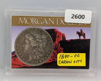 1890-CC 90% Silver Morgan $1 Dollar