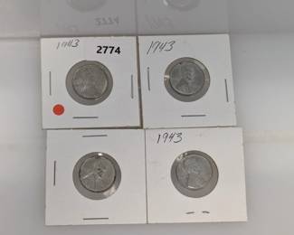 4-1943 Steel War Cents