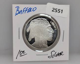 1oz .999 Silver Buffalo Round