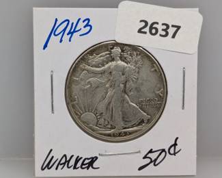 1935 90% Silver Walker Half $1 Dollar