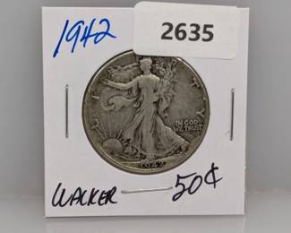 1935 90% Silver Walker Half $1 Dollar