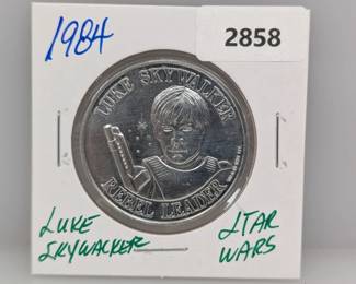 1984 Star Wars Luke Skywalker Token