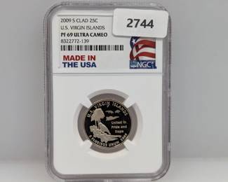 NGC 2009-S PF69 Ultra Cam US Virgin Isl Quarter