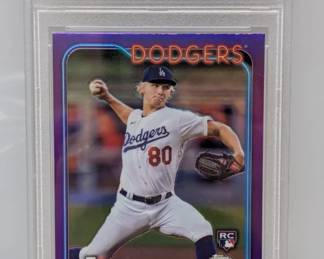 2024 Topps Ch Emmet Sheehan Purple /250 PSA 10 RC