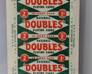 1951 Topps Red Backs One Cent Wax Wrapper
