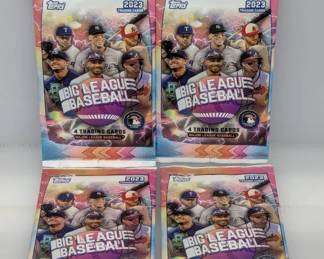 2023 Topps Big League Baseball (4) Unopened packs