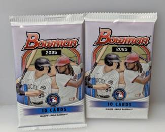(2) 2025 Bowman Baseball Mega Packs