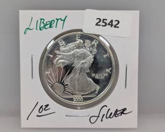 1oz .999 Silver Liberty Round