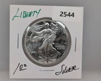 1oz .999 Silver Liberty Round