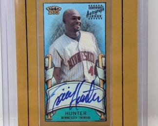 2003 Torii Hunter Topps 205 Mini Framed Auto