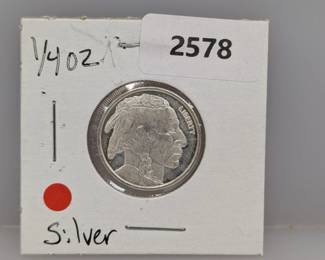 1/4oz .999 Silver Buffalo Round