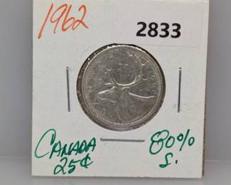1962 80% Silv Canada Quarter