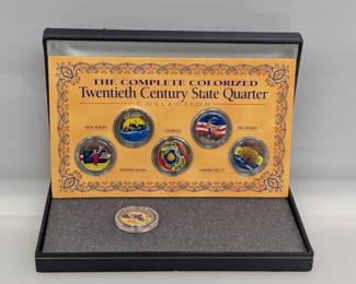 Complete Colorized 20th Century State Quarter Coll