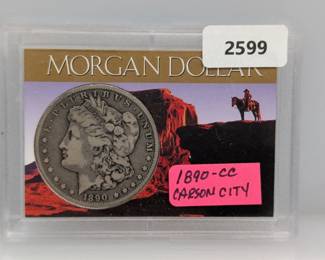 1890-CC 90% Silver Morgan $1 Dollar