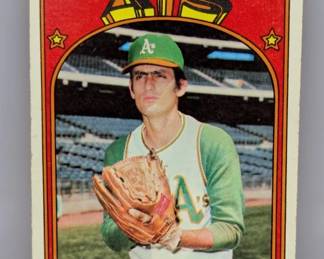 1972 Topps Baseball Rollie Fingers HOF Athletics