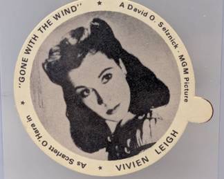 1954 Dixie Lid HOF Vivien Leigh Academy AW