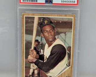 1962 Topps #10 Roberto Clemente HOF PSA 2