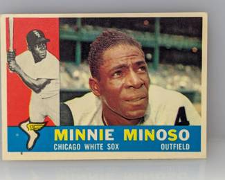 1960 Topps Minnie Minoso 365 NO CREASES/HOF