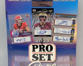 2023 Leaf Pro Set Pure Football Hobby Box 3 Autos