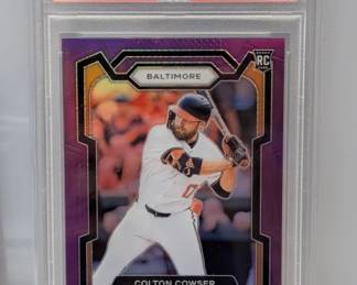 2024 Prizm Purple Colton Cowser RC 100 PSA 10