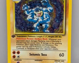 Pokemon 1999 1st Edition Machamp Holo