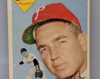1954 Topps Baseball #41 Willie Jones Phillies