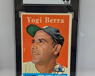 1958 Topps Yogi Berra HOF (Yankee Catcher) SGC 4