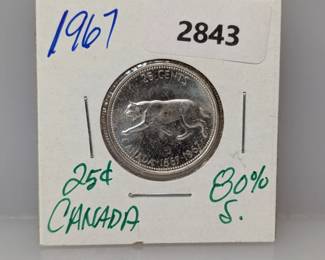 1967 80% Silv Canada Quarter