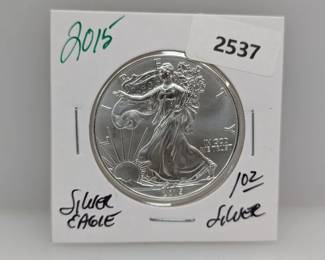 2015 1oz .999 Silver Eagle $1 Dollar