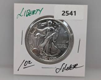 1oz .999 Silver Liberty Round