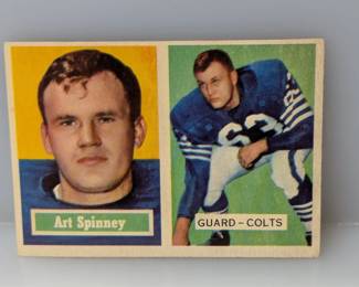 1957 Topps Art Spinney 17 NO CREASES