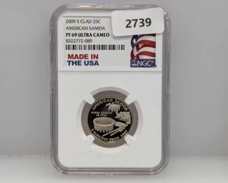 NGC 2009-S PF69 Ultra Cam Amer Samoa Quarter