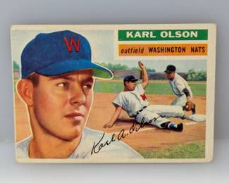 1956 Topps Baseball #322 Karl Olson Nationals