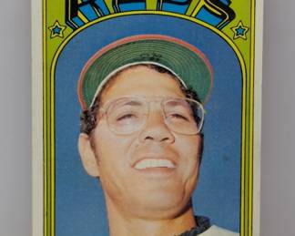 1972 Topps Baseball Julian Javier HN Reds Crease