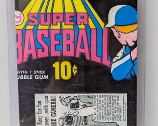 1970 Topps Supers Ten Cent Wax Wrapper