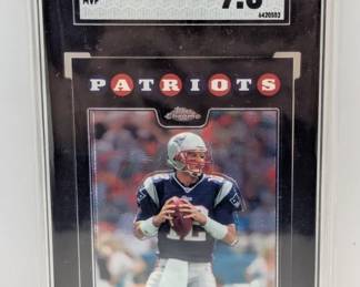 2008 Topps Chrome MVP Tom Brady TC163 SGC 9.5