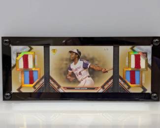2021 Hank Aaron Topps TT 4x Relic Booklet 5/5