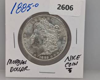 1885-O 90% Silver Morgan $1 Dollar